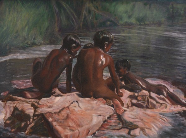 Fun on a Paperbark Raft