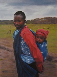 Maasai Mother and Child